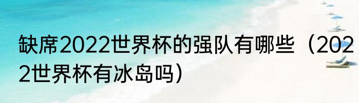 缺席2022世界杯的强队有哪些（2022世界杯有冰岛吗）