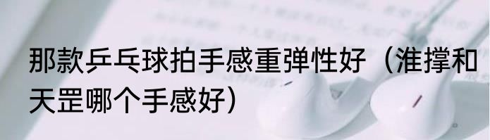 那款乒乓球拍手感重弹性好（淮撑和天罡哪个手感好）