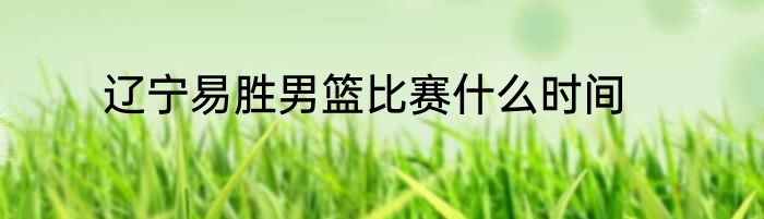 辽宁易胜男篮比赛什么时间