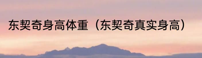 东契奇身高体重（东契奇真实身高）