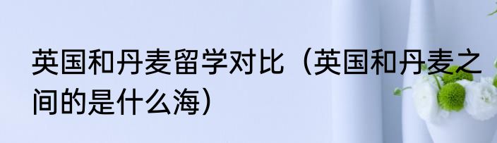 英国和丹麦留学对比（英国和丹麦之间的是什么海）