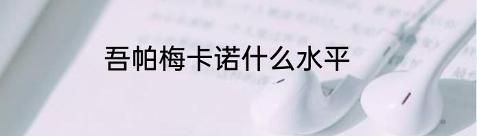 吾帕梅卡诺什么水平