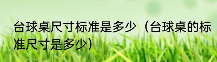 台球桌尺寸标准是多少（台球桌的标准尺寸是多少）