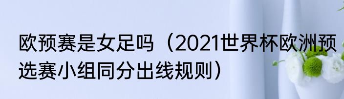 欧预赛是女足吗（2021世界杯欧洲预选赛小组同分出线规则）