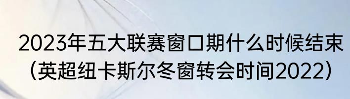 2023年五大联赛窗口期什么时候结束（英超纽卡斯尔冬窗转会时间2022）