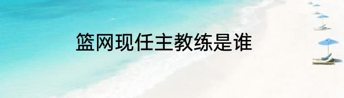 篮网现任主教练是谁