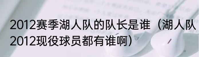 2012赛季湖人队的队长是谁（湖人队2012现役球员都有谁啊）