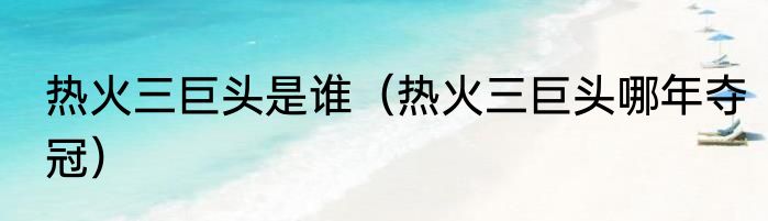 热火三巨头是谁（热火三巨头哪年夺冠）