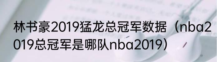 林书豪2019猛龙总冠军数据（nba2019总冠军是哪队nba2019）