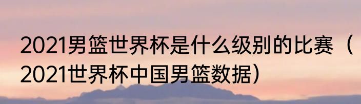 2021男篮世界杯是什么级别的比赛（2021世界杯中国男篮数据）