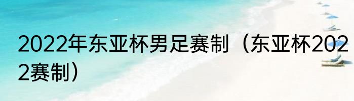 2022年东亚杯男足赛制（东亚杯2022赛制）