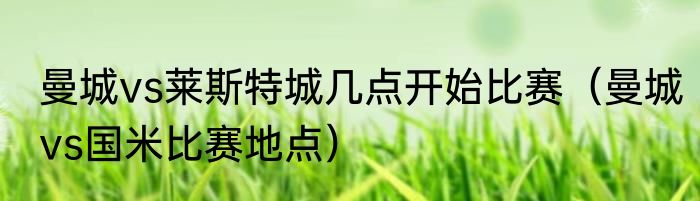 曼城vs莱斯特城几点开始比赛（曼城vs国米比赛地点）