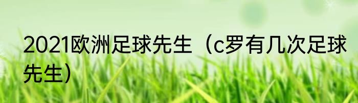 2021欧洲足球先生（c罗有几次足球先生）