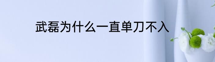 武磊为什么一直单刀不入