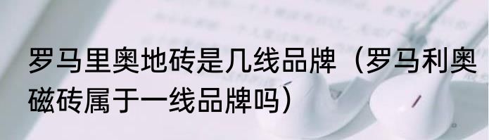 罗马里奥地砖是几线品牌（罗马利奥磁砖属于一线品牌吗）