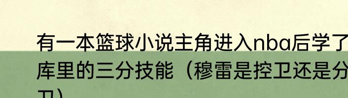有一本篮球小说主角进入nba后学了库里的三分技能（穆雷是控卫还是分卫）