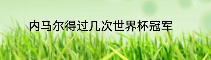 内马尔得过几次世界杯冠军