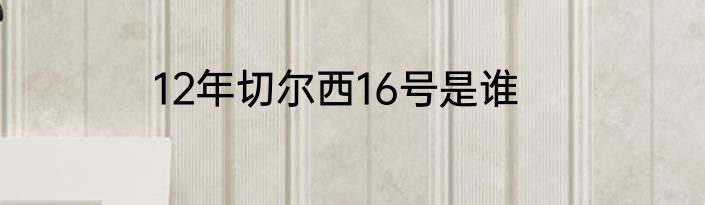 12年切尔西16号是谁
