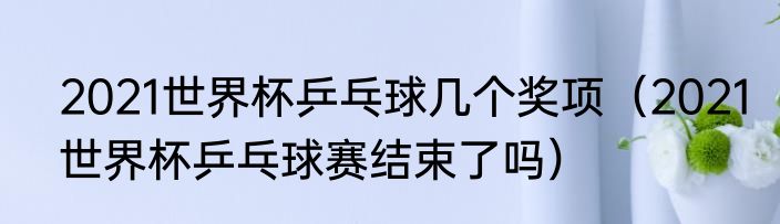 2021世界杯乒乓球几个奖项（2021世界杯乒乓球赛结束了吗）