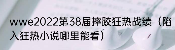 wwe2022第38届摔跤狂热战绩(陷入狂热小说哪里能看)