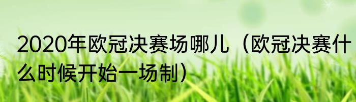 2020年欧冠决赛场哪儿（欧冠决赛什么时候开始一场制）