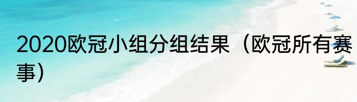 2020欧冠小组分组结果（欧冠所有赛事）