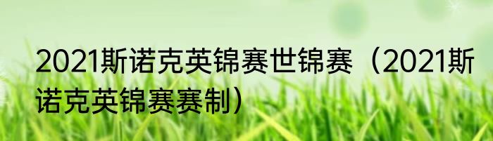 2021斯诺克英锦赛世锦赛（2021斯诺克英锦赛赛制）