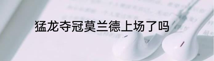 猛龙夺冠莫兰德上场了吗