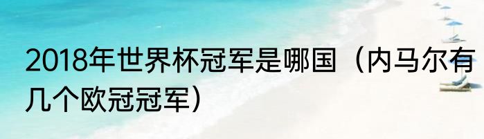 2018年世界杯冠军是哪国（内马尔有几个欧冠冠军）