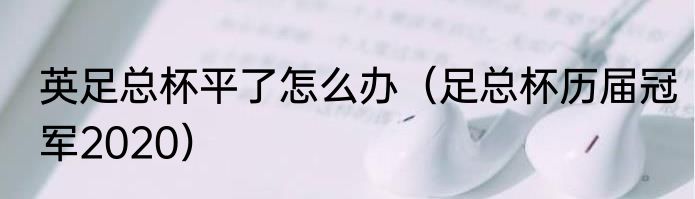 英足总杯平了怎么办（足总杯历届冠军2020）