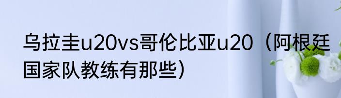 乌拉圭u20vs哥伦比亚u20（阿根廷国家队教练有那些）