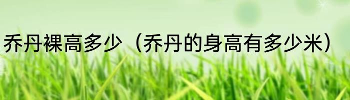 乔丹裸高多少（乔丹的身高有多少米）