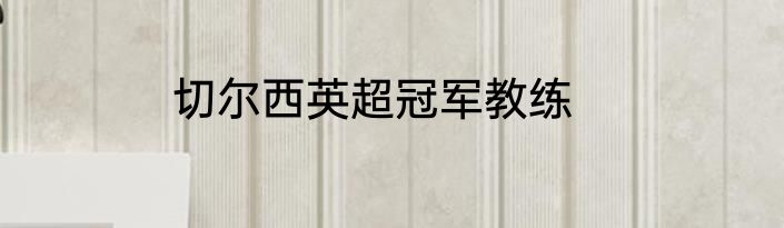 切尔西英超冠军教练