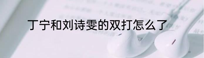 丁宁和刘诗雯的双打怎么了