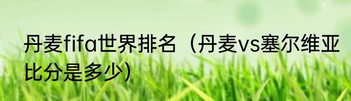 丹麦fifa世界排名（丹麦vs塞尔维亚比分是多少）