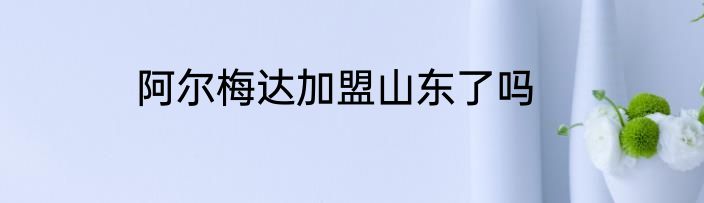 阿尔梅达加盟山东了吗