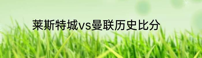 莱斯特城vs曼联历史比分