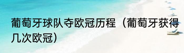 葡萄牙球队夺欧冠历程（葡萄牙获得几次欧冠）