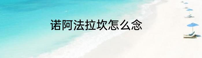 诺阿法拉坎怎么念