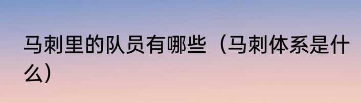 马刺里的队员有哪些（马刺体系是什么）