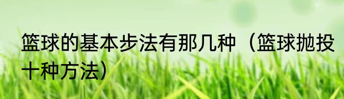 篮球的基本步法有那几种（篮球抛投十种方法）
