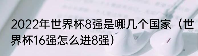 2022年世界杯8强是哪几个国家（世界杯16强怎么进8强）
