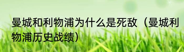 曼城和利物浦为什么是死敌（曼城利物浦历史战绩）