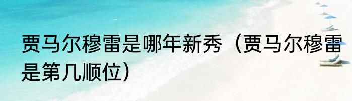贾马尔穆雷是哪年新秀（贾马尔穆雷是第几顺位）