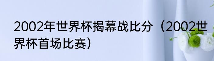 2002年世界杯揭幕战比分（2002世界杯首场比赛）