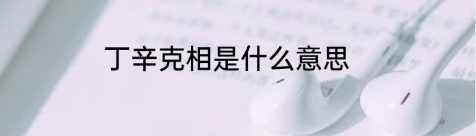 丁辛克相是什么意思