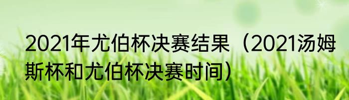 2021年尤伯杯决赛结果（2021汤姆斯杯和尤伯杯决赛时间）