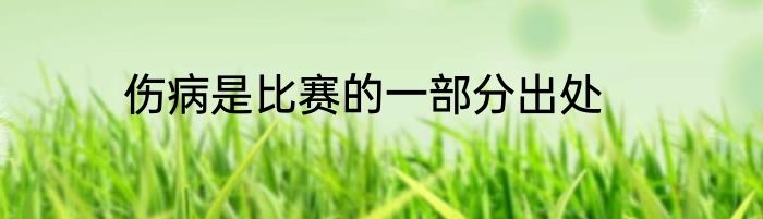 伤病是比赛的一部分出处