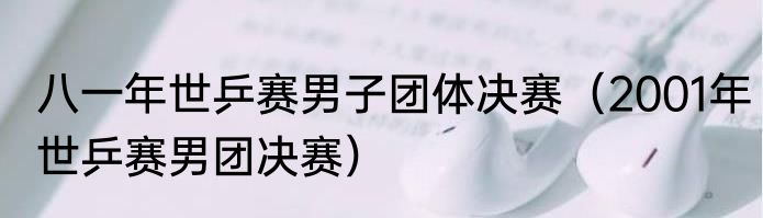 八一年世乒赛男子团体决赛（2001年世乒赛男团决赛）