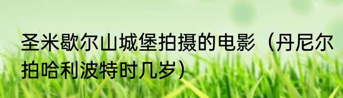 圣米歇尔山城堡拍摄的电影（丹尼尔拍哈利波特时几岁）